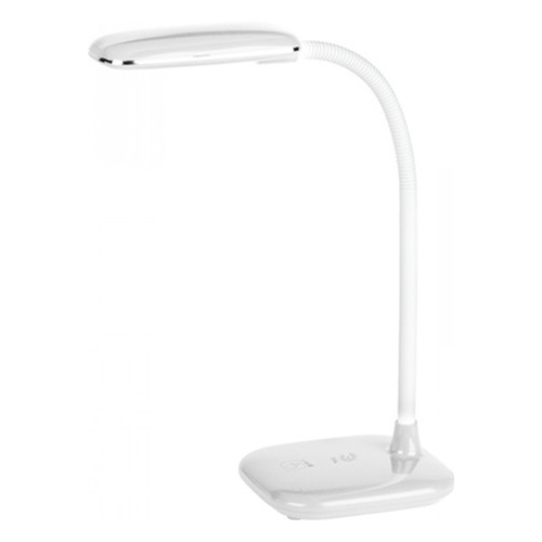 Настольные светильники ЭРА Б0018828 Настольный светодиодный светильник NLED-451-5W-W белый {3 ступенчатый диммер яркости, цвет. температура 3000К}