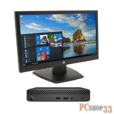 Компьютер HP Bundles 260 5QL34ES DM {Cel 3865U/4Gb/500Gb/W10/k+m}+ HP V197 18.5” + Quick Release