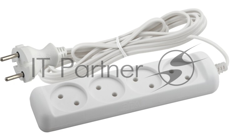 ЭРА Удлинители бытовые, Сетевые фильтры ЭРА Б0023151 Удлинитель UX-4-5m без заземления 4 гнезда 5 м {ABS-пластик, 2х0.75 мм2}