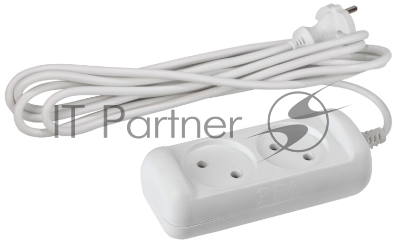 ЭРА Удлинители бытовые, Сетевые фильтры ЭРА Б0028359 Удлинитель U-2-1,5m-2x1 без заземления 2 гнезда 1,5 м {полипропилен, 2х1 мм2}