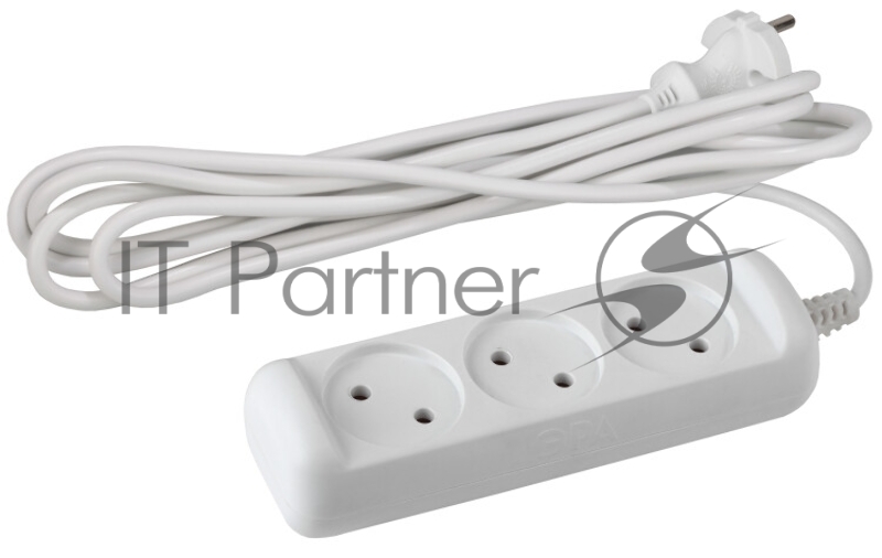 ЭРА Удлинители бытовые, Сетевые фильтры ЭРА Б0028357 Удлинитель U-3-7m-2x1 без заземления 3 гнезда 7 м {полипропилен, 2х1 мм2}