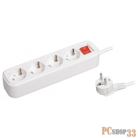 бытовые удлинители Iek WYP11-16-04-02-ZK Удлинитель У04В 4 места 2Р+РЕ/1.5 метра 3х1мм2 16А/250В CLASSIC IEK