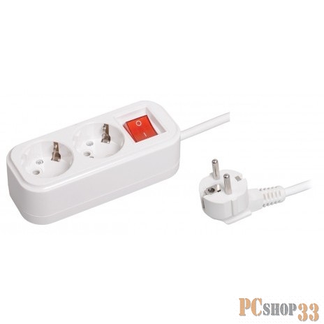 бытовые удлинители Iek WYP11-16-02-05-ZK Удлинитель У02В 2 места 2Р+РЕ/5.0 метра 3х1мм2 16А/250В CLASSIC IEK