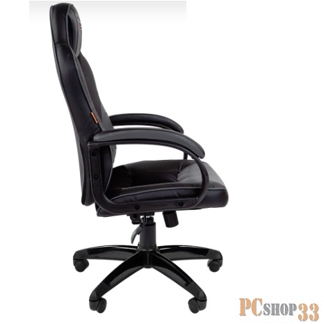 Игровое кресло Chairman game 17 чёрный/серый