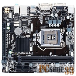 Материнская плата Gigabyte GA-H110M-S2V DDR4 OEM{Socket 1151, Intel®H110, 2xDDR4-2133, D-SUB+DVI-D, 1xPCI-Ex16, 1xPCI-Ex1, 4xSATA3, 8 Ch Audio, GLan, (2+4)xUSB2.0, (2+2)xUSB3.0, 2xPS/2, mATX}