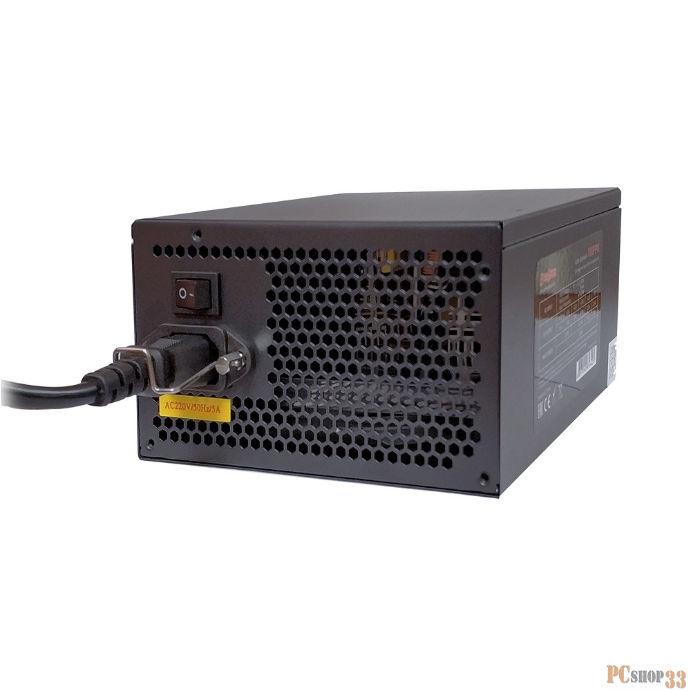 Блоки питания Exegate EX259603RUS-S Блок питания XP650, ATX, SC, black, 12cm fan, 24p+4p, 6/8p PCI-E, 3*SATA, 2*IDE, FDD + кабель 220V с защитой от выдергивания