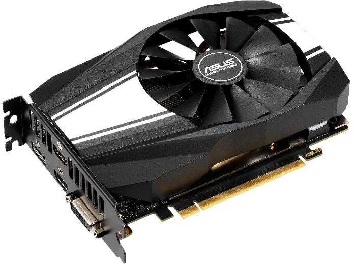 Видеокарта ASUS GeForce RTX 2060 6ГБ PH-RTX2060-6G (GeForce RTX 2060, DDR6, DVI, 2xHDMI, DP) (PCI-E)