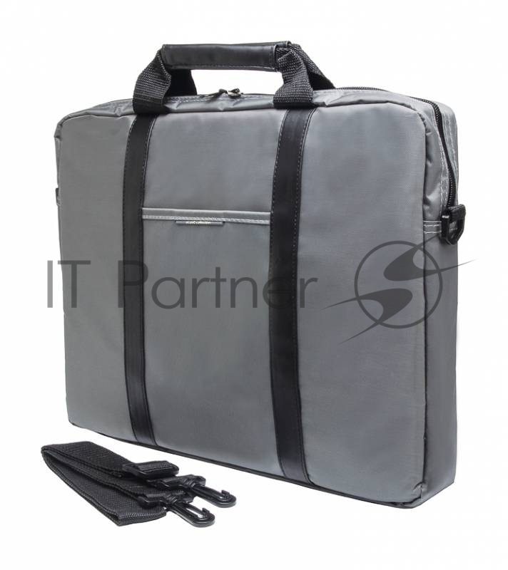 Сумка для ноутбука 15.6 PC Pet PCP-1003GR серый/черный нейлон