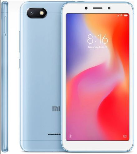 Смартфон Xiaomi Redmi 6A 16Gb 2Gb голубой моноблок 3G 4G 2Sim 5.45 720x1440 Android 8.1 13Mpix 802.