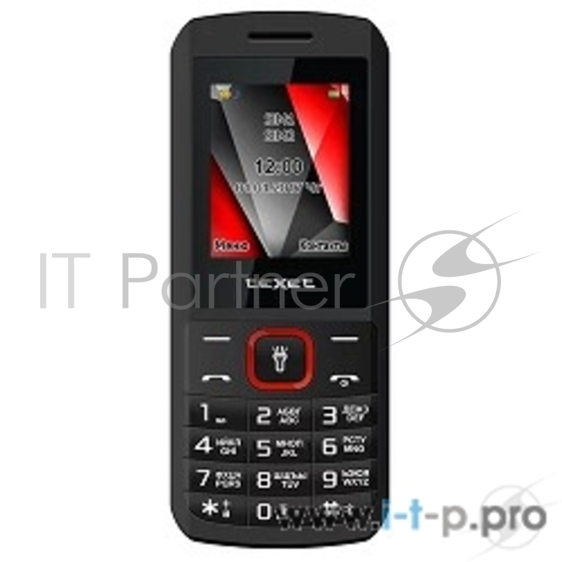 Мобильный телефон teXet TM-127 черный-красный