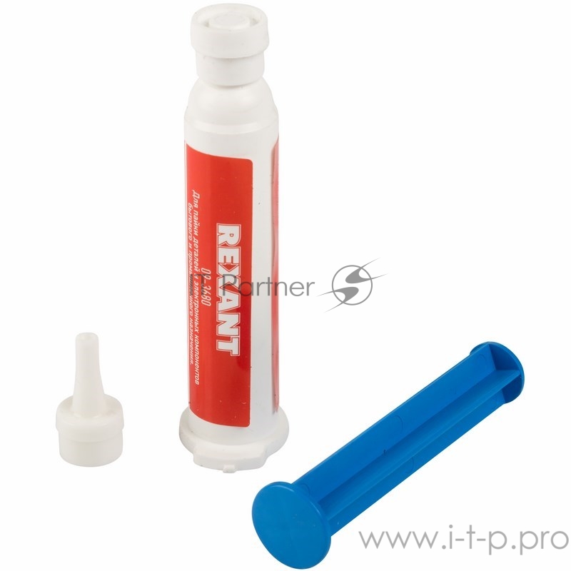 Припои Rexant 09-3680 Флюс-гель для пайки АКТИВНЫЙ 12мл (шприц)