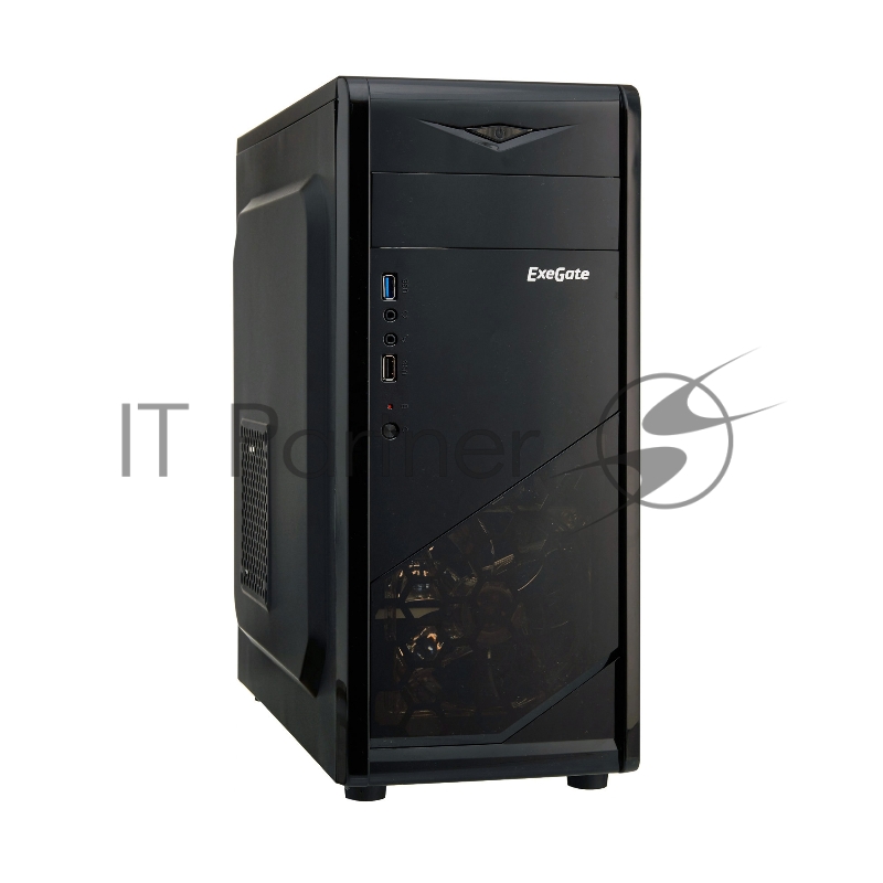 Корпуса Exegate EX277189RUS Корпус Miditower EVO-8205 Black-Blue light, ATX, без БП, 1*USB+1*USB3.0, HD Audio