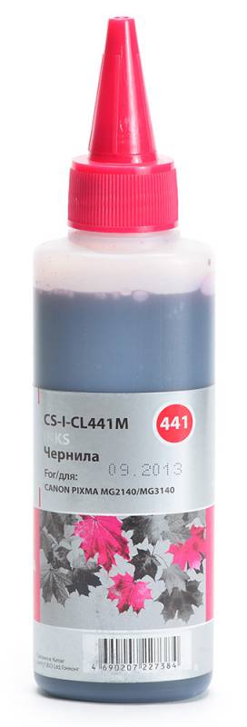 Чернила Cactus CS-CL441 пурпурный 100мл для Canon Pixma MG2140/MG3140