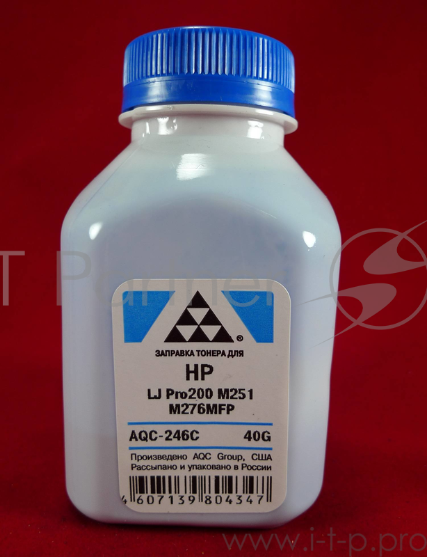 Тонер HP LJ Pro200 M251/M276MFP Cyan (фл. 40г) AQC фас. Россия