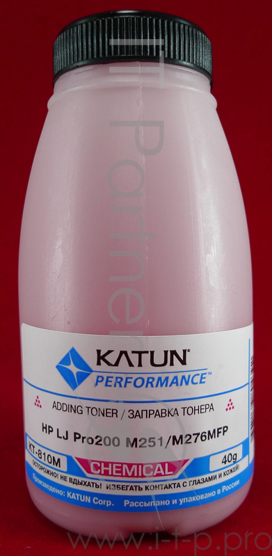 Тонер HP LJ Pro200 M251/M276MFP Magenta, химический (фл. 40г) Katun фас. России