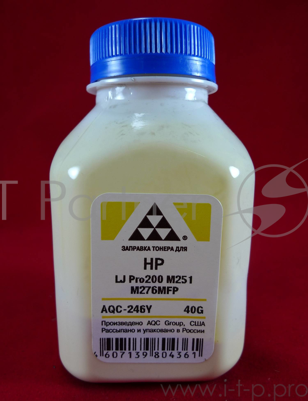Тонер HP LJ Pro200 M251/M276MFP Yellow (фл. 40г) AQC фас. Россия