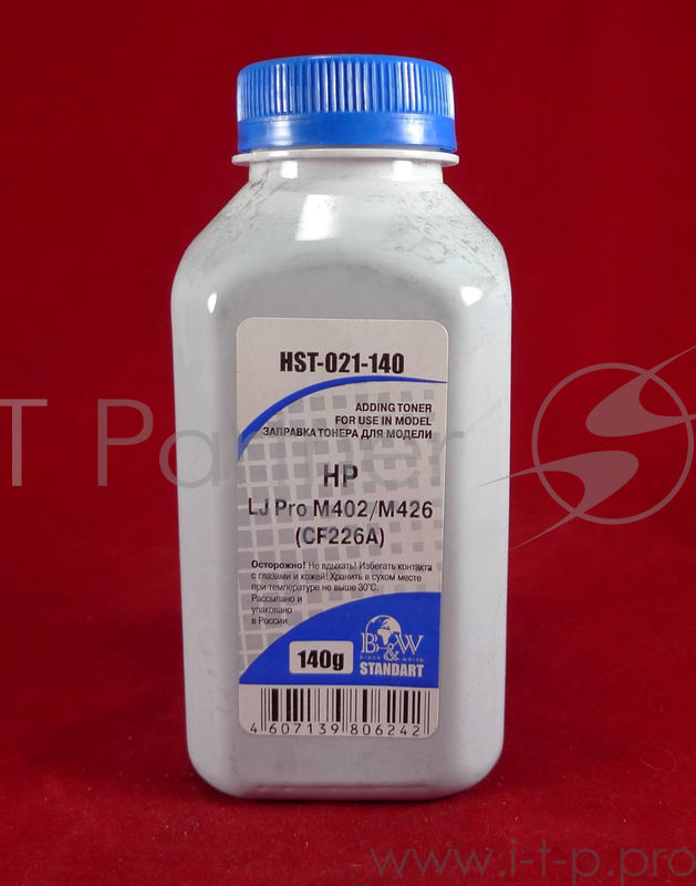 Тонер HP LJ Pro M402/M426 (CF226A) (фл. 140г) B&W Standart фас. Россия