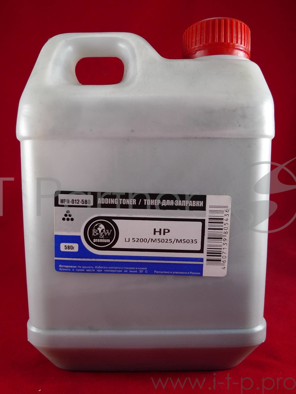 Тонер HP LJ 5200 (фл. 580г) B&W Premium фас. Россия