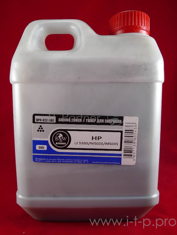 Тонер HP LJ 5200 (фл. 580г) B&W Premium фас. Россия