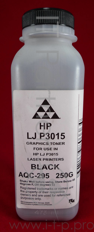 Тонер HP LJ P3015 (фл. 250г) AQC фас. Россия