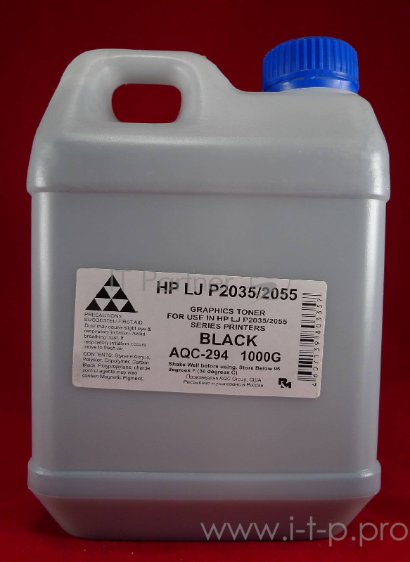 Тонер HP LJ P2035/2055, Pro400 M401/M425 (кан. 1кг) AQC фас. Россия
