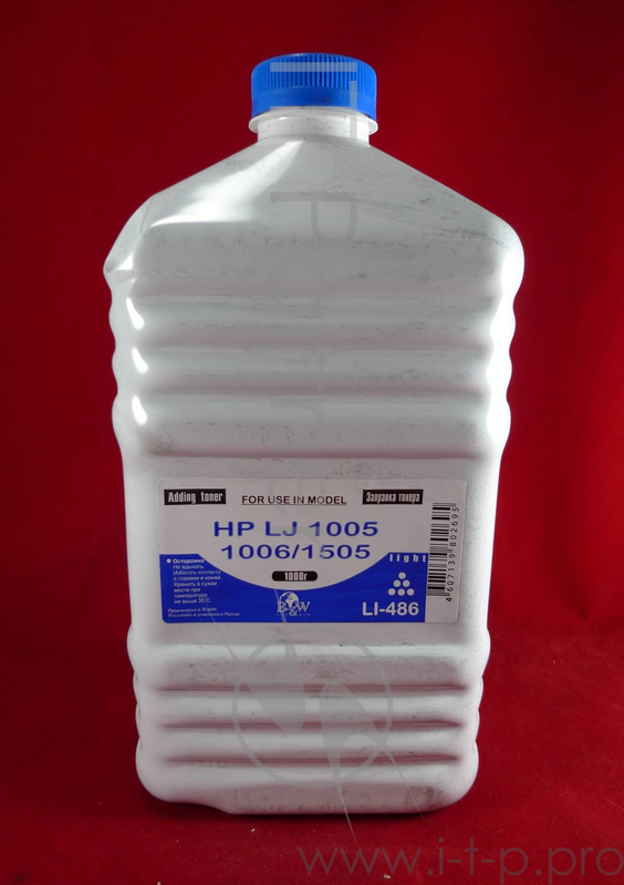 Тонер HP LJ P1005/06/1102/1120/1505/22/66/ (кан., 1кг.) B&W Light фас России