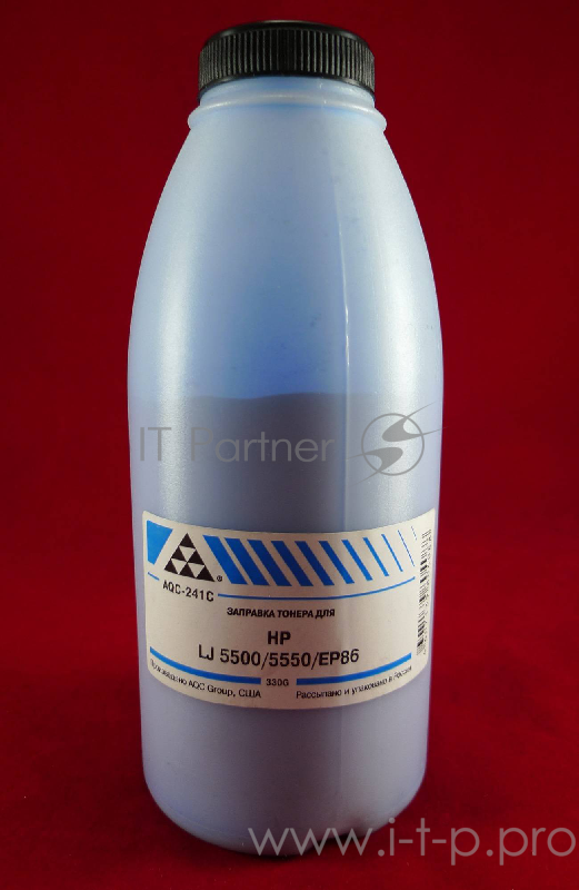 Тонер HP LJ 5500/5550/EP86 Cyan (фл. 330г) AQC фас. Россия