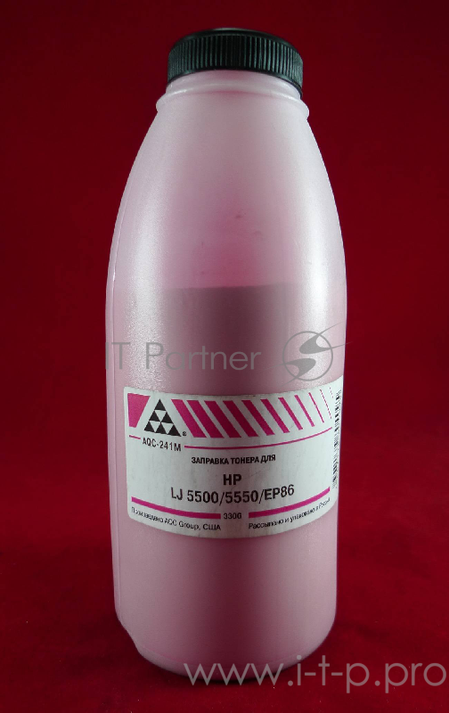 Тонер HP LJ 5500/5550/EP86 Magenta (фл. 330г) AQC фас. Россия