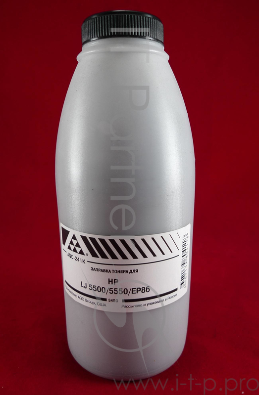 Тонер HP LJ 5500/5550/EP86 Black (фл. 345г) AQC фас. Россия