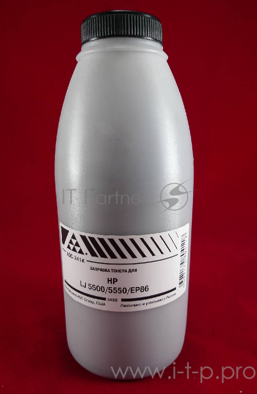 Тонер HP LJ 5500/5550/EP86 Black (фл. 345г) AQC фас. Россия
