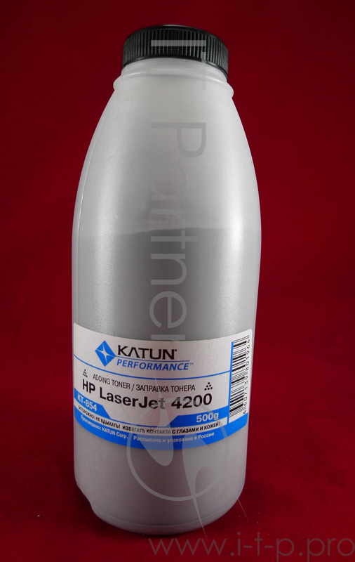 Тонер HP LJ 4200/4250/4300/4350/5200 (фл. 500г) Katun фас. Россия