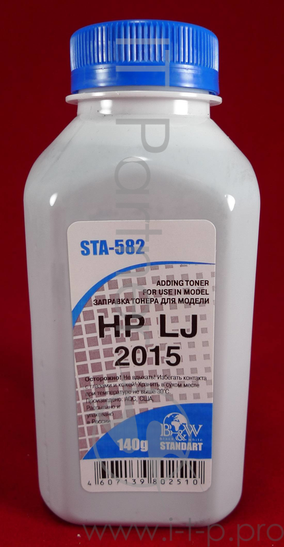 Тонер HP LJ 2015/2014/2727 (фл. 140г) B&W Standart фас России