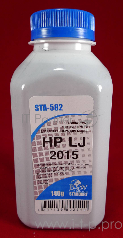 Тонер HP LJ 2015/2014/2727 (фл. 140г) B&W Standart фас России