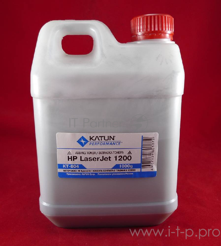 Тонер HP LJ 1200/1300/1000W, Canon LBP3200 (кан. 1кг) Katun фас. Россия
