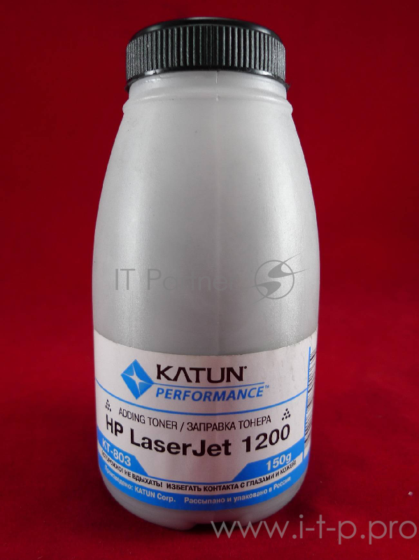 Тонер HP LJ 1200/1300/1000W, Canon LBP3200 (фл. 150г) Katun фас. Россия