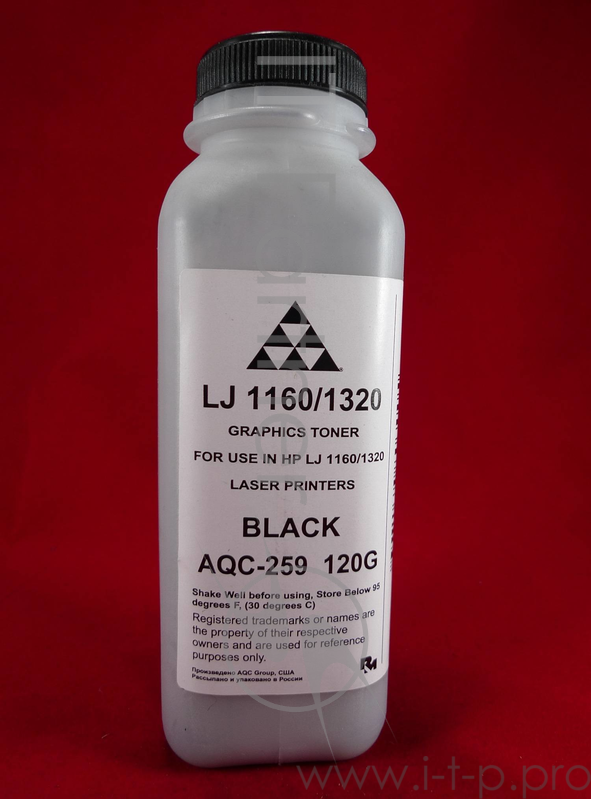 Тонер HP LJ 1160/1320 (фл. 120г) AQC фас. Россия