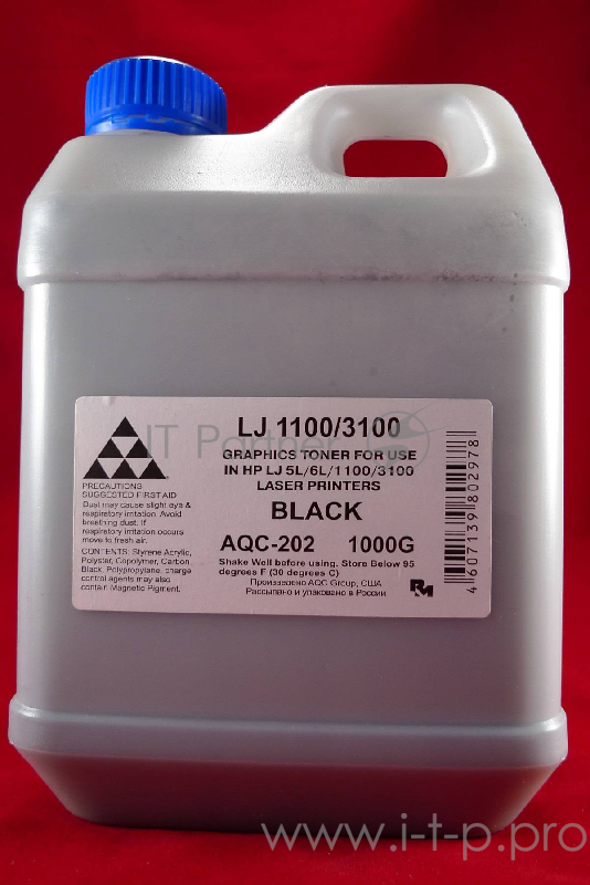 Тонер HP LJ 1100/1150/3100/5L/6L (кан. 1кг) AQC фас. Россия