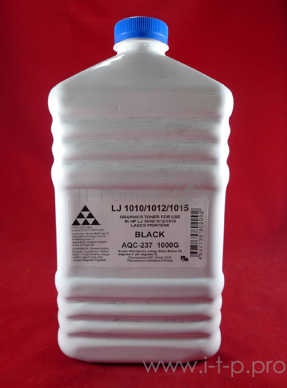 Тонер HP LJ 1010/1012/1015/1018/1020, Canon LBP2900 (кан. 1кг) AQC фас. Россия