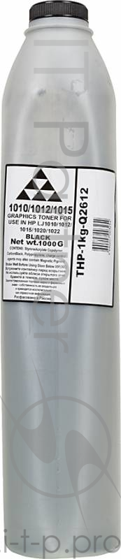 Тонер HP LJ 1010/1012/1015/1018/1020, Canon LBP2900 (кан. 1кг) AQC-США