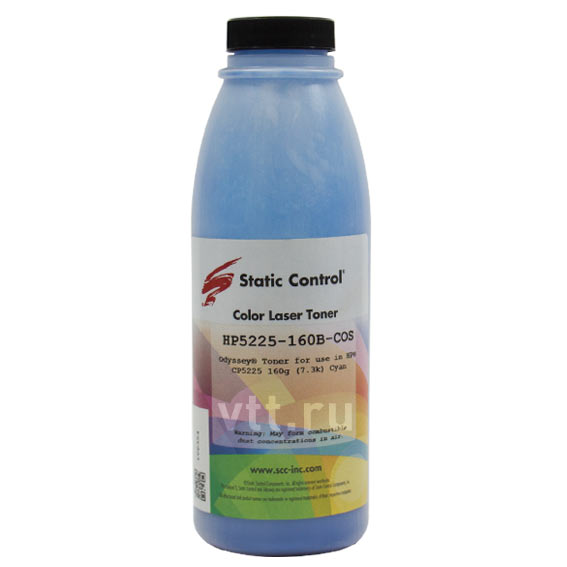 Тонер HP CP 5225 cyan (фл. 160г) Odyssey SC
