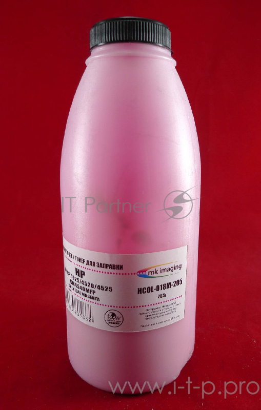 Тонер HP CP 4025/4520/4525/CM4540MFP Magenta, химический (фл. 205г, 11K) B&W Premium (Mitsubishi) фа