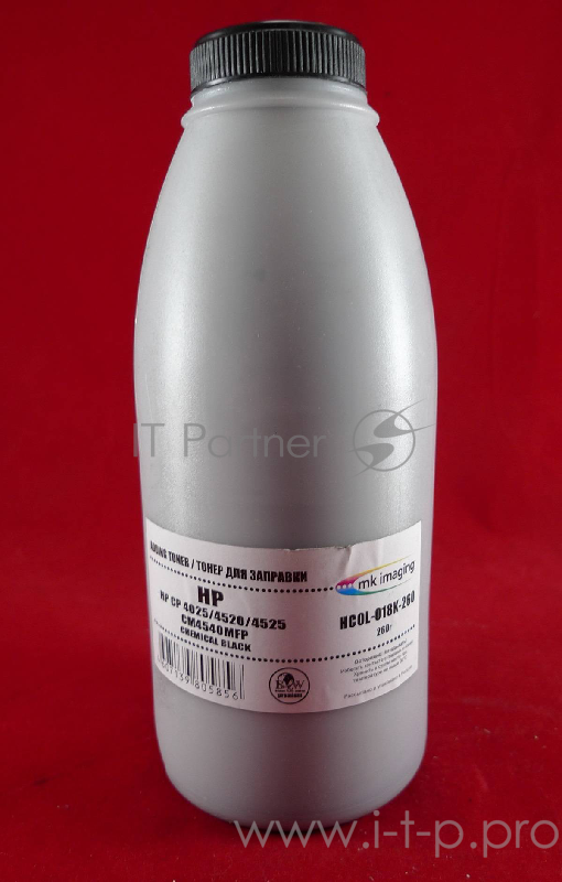 Тонер HP CP 4025/4520/4525/CM4540MFP Black, химический (фл. 260г, 17K) B&W Premium (Mitsubishi) фас.