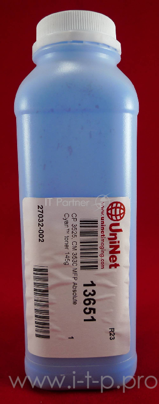 Тонер HP CP 3525/CM 3530/M 551/575 cyan (фл.145г) X-Generation Uninet