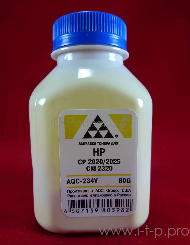 Тонер HP CP2020/2025/CM2320 Yellow, (фл.80г.) AQC фас. Россия