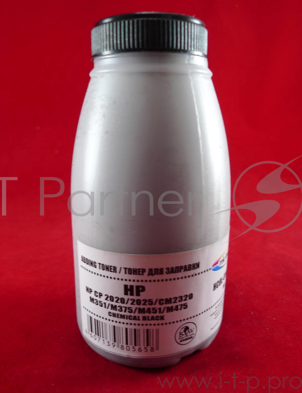 Тонер HP CP 2020/2025/CM2320/M351/M375/M45 Black, химический (фл. 90г) B&W Premium (Mitsubishi) фас. России