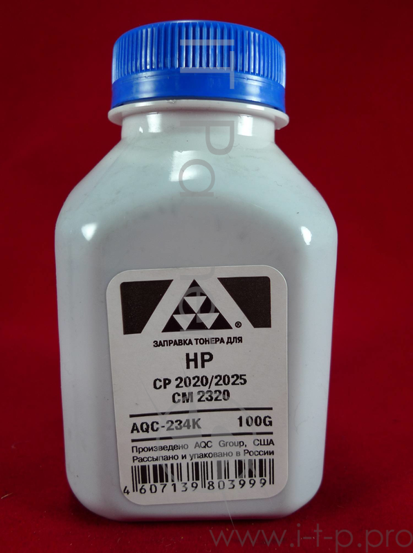Тонер HP CP2020/2025/CM2320 Black, (фл.100г.) AQC фас. Россия