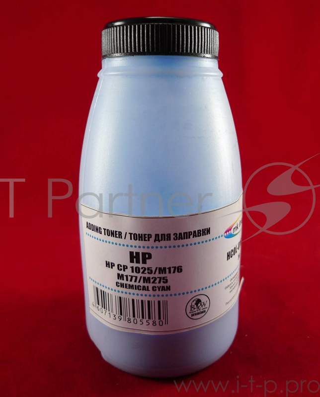 Тонер HP CP 1025/M176//M177/M275 Cyan, химический (фл. 26г) B&W Premium (Mitsubishi) фас. России