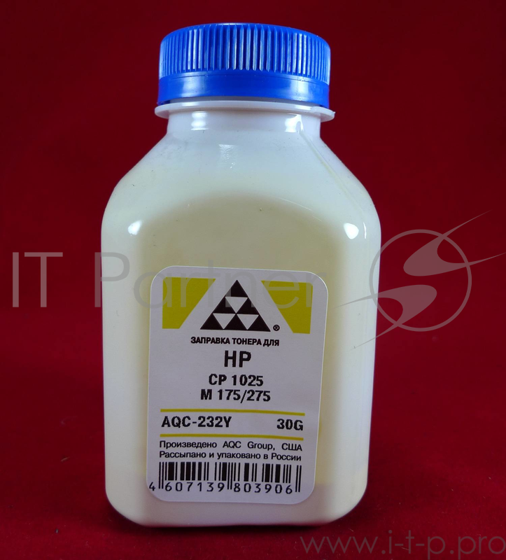 Тонер HP CP 1025/M 175/275 Yellow (фл. 30г) AQC фас. Россия