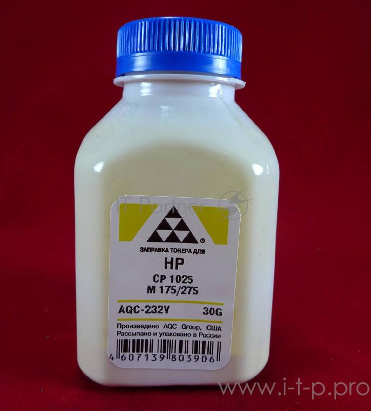 Тонер HP CP 1025/M 175/275 Yellow (фл. 30г) AQC фас. Россия