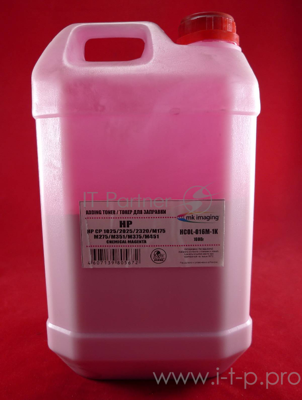 Тонер HP CP 1025/2025/2320/M175/M176/M177/ Magenta, химический (кан. 1кг) B&W Premium (Mitsubishi) фас. России